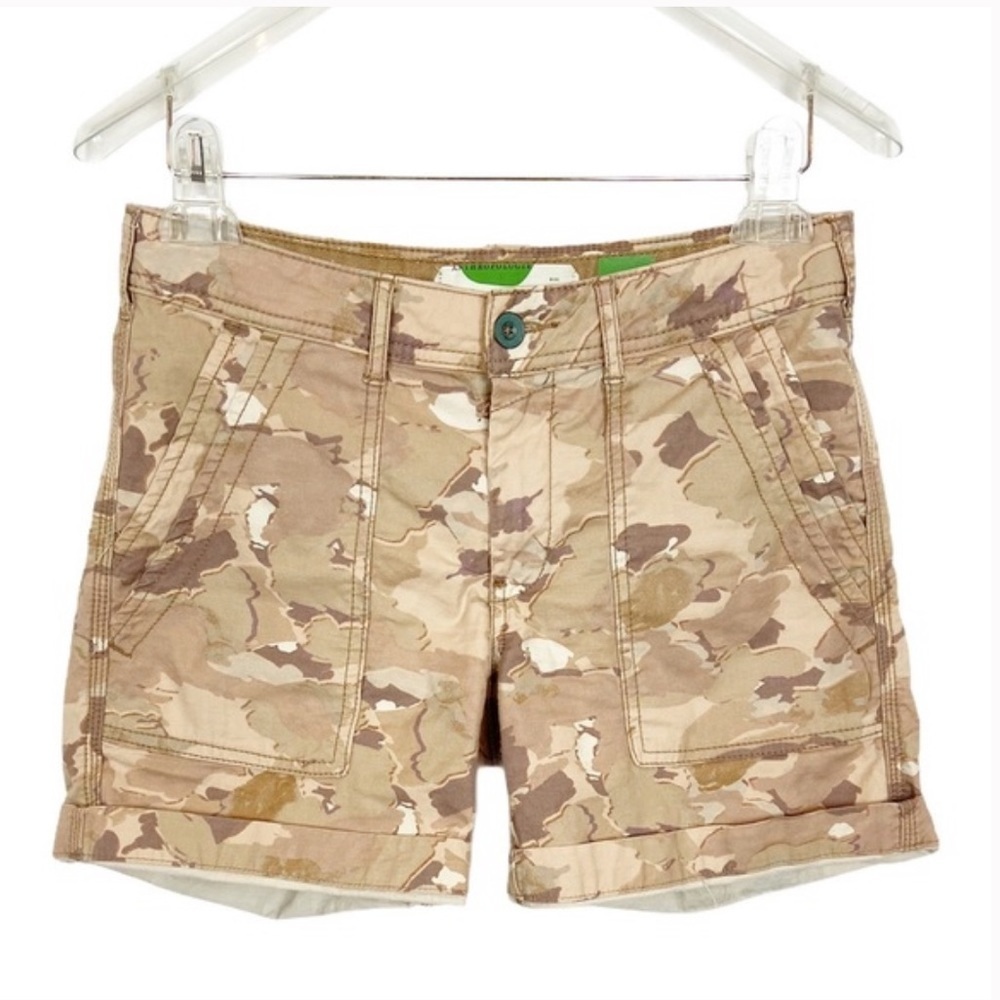 Anthropologie The Wander Camo Shorts Size 28